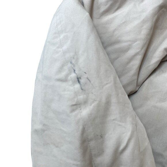 Hugo Boss Real Down Reversible Parka Jacket Hooded Cream Brown Mens Size XL - Picture 12 of 15